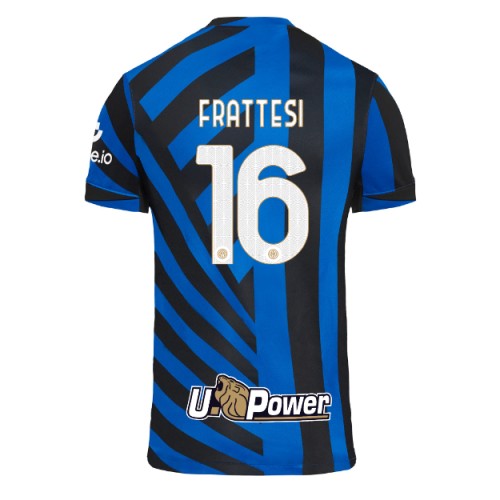 Fotballdrakt Herre Inter Milan Davide Frattesi #16 Hjemmedrakt 2024-25 Kortermet